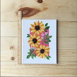 8x10 sunflower canvas painting!